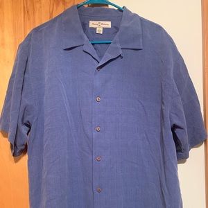 Tommy Bahama Large 100% Silk Short Sleeve Shirt
